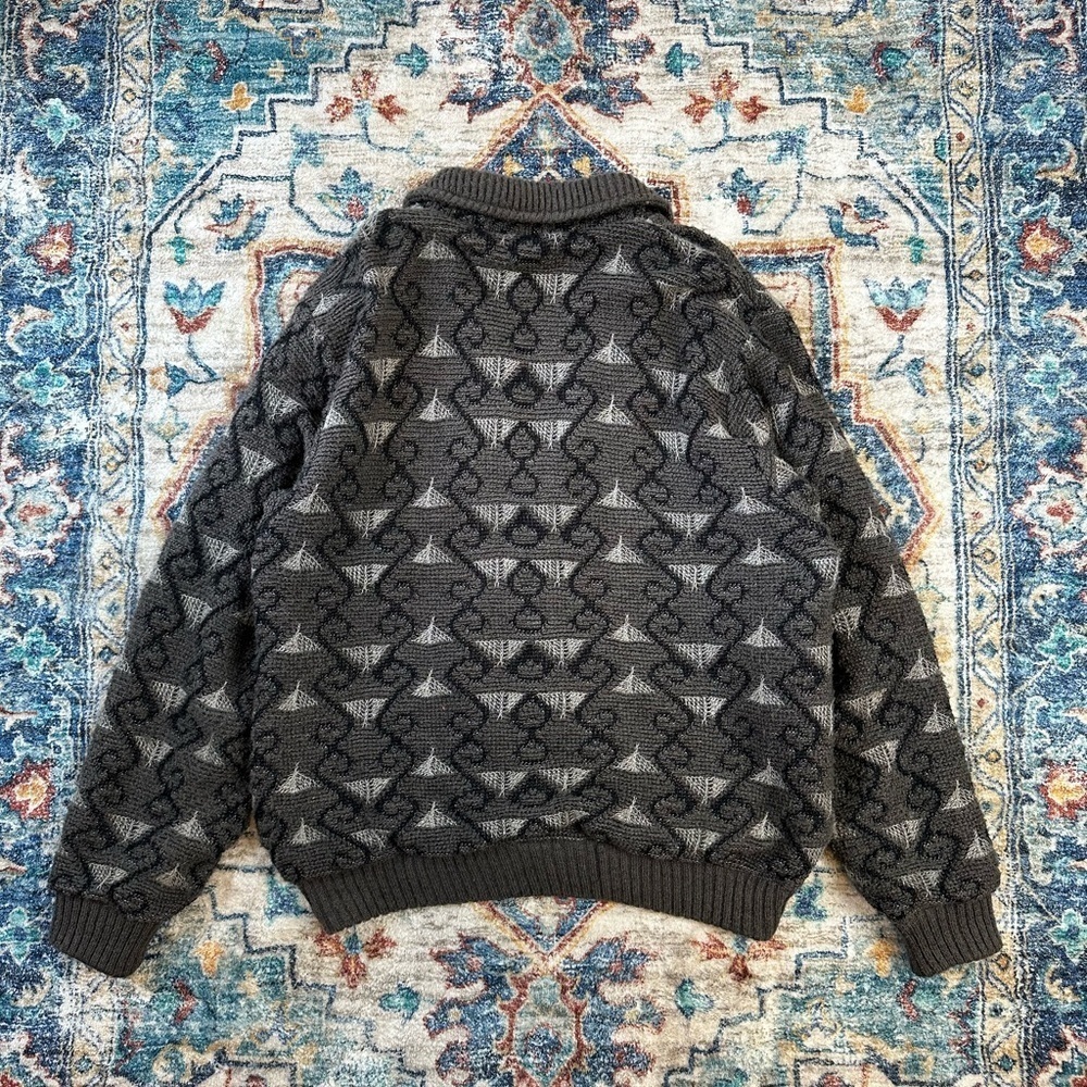 Vintage Caldwell Abstract Sweater Blazer Large - Picture 2 of 6